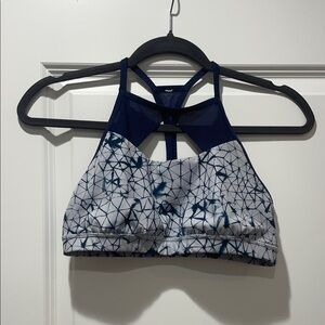 lululemon athletica Blue and White Sports Bra